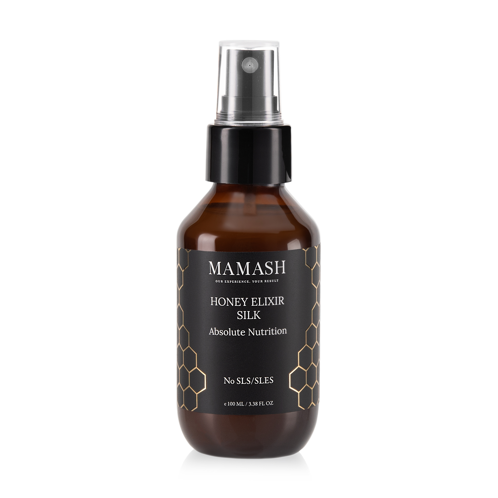 Ультраживильний спрей-терапія для волосся Mamash Honey Elixir Silk з органічним медом та олією маракуї, 100 мл